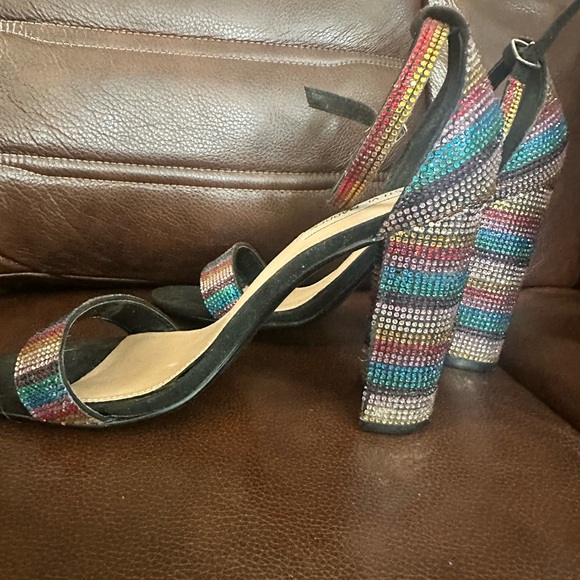 Steve Madden Multicolor Strappy Heels - Picture 2 of 6